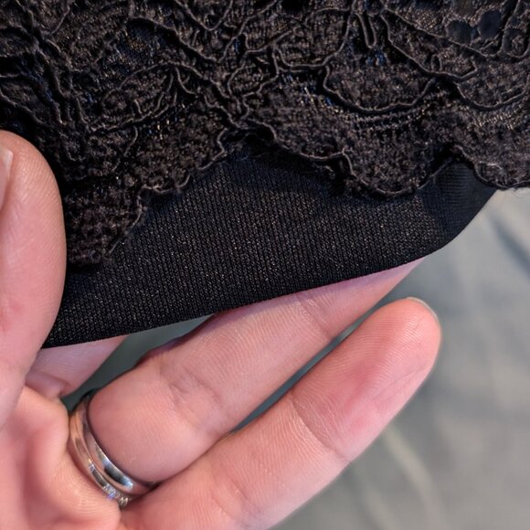 Vintage Chetta B Vince Camuto Black Lace Dress - Picture 5 of 6